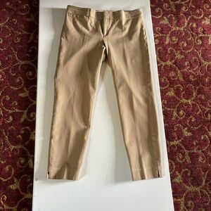 Banana Republic Straight Leg Pants. Cream/light Tan color. Size 8